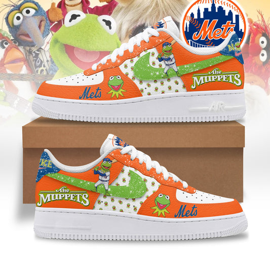 Ideafootwear New York Mets x The Muppets Air Low-Top Sneakers Shoes For Men And Women 2