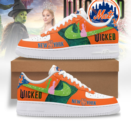 Ideafootwear New York Mets x Wicked Air Low-Top Sneakers Shoes For Men And Women 1