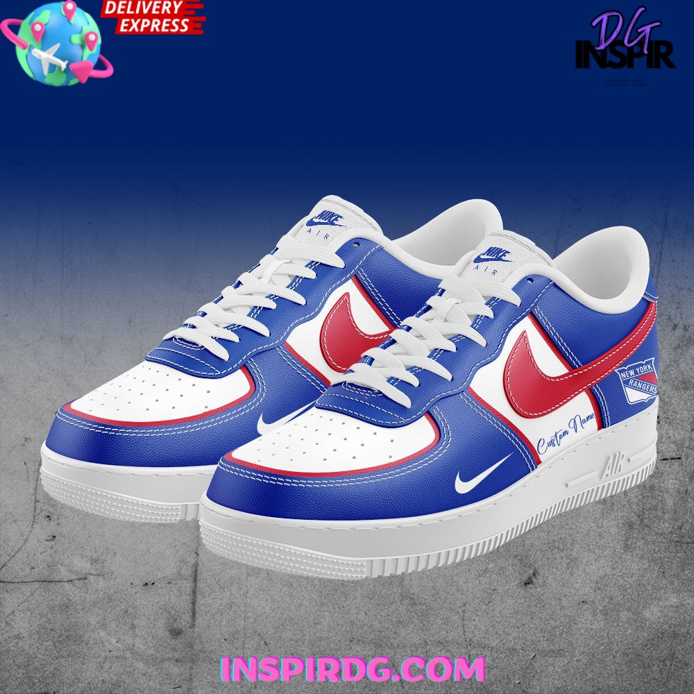 Ideafootwear New York Rangers Air Low-Top Sneakers Shoes For Men And Women 1