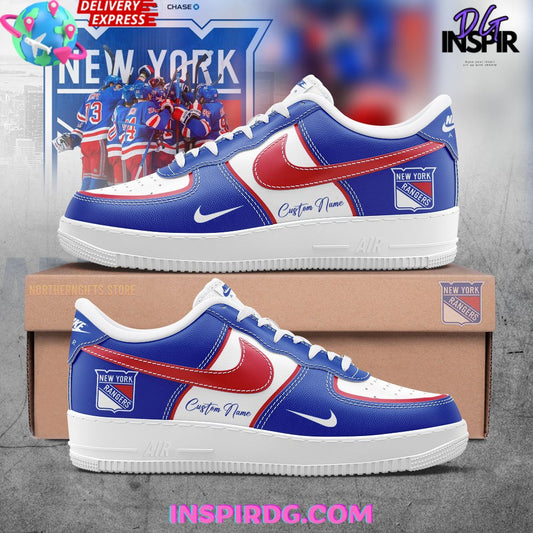 Ideafootwear New York Rangers Air Low-Top Sneakers Shoes For Men And Women 1