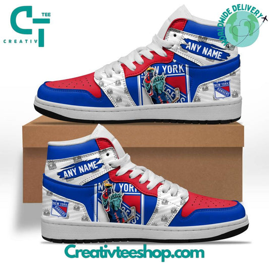 Ideafootwear New York Rangers AJ1 High Sneakers Shoes For Men And Women 1