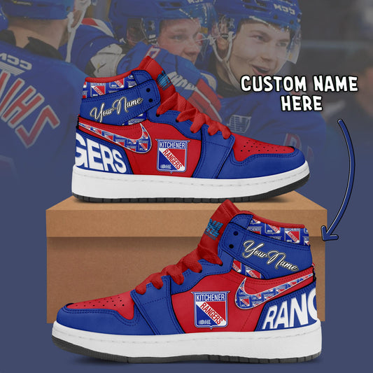 Ideafootwear New York Rangers AJ1 High Sneakers Shoes For Men And Women 3