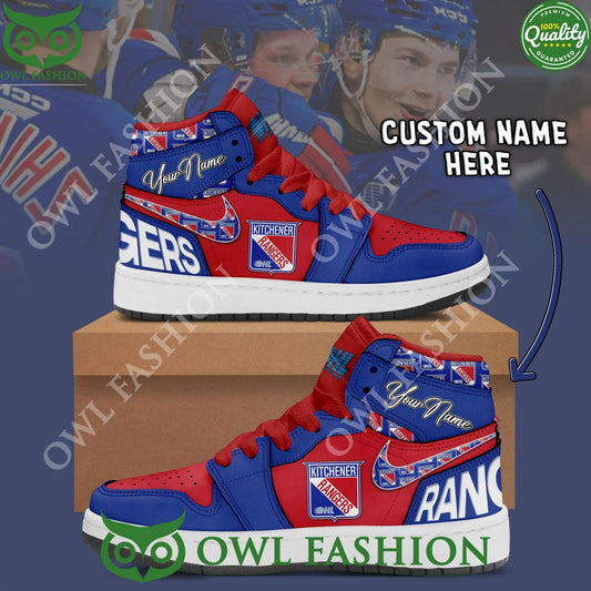 Ideafootwear New York Rangers AJ1 High Sneakers Shoes For Men And Women 9