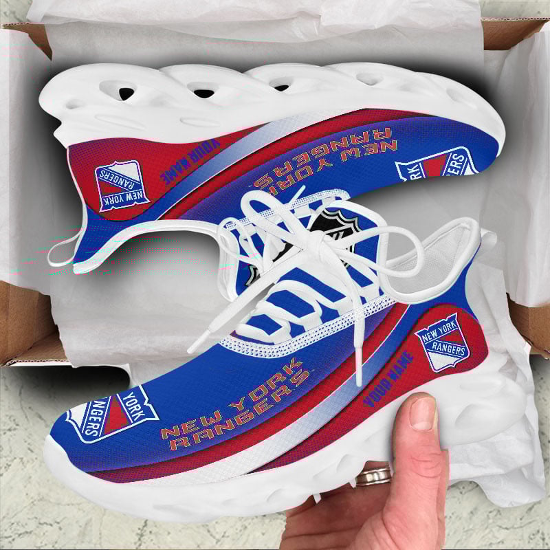 Ideafootwear New York Rangers Max Soul Shoes Sneakers For Men And Women 1