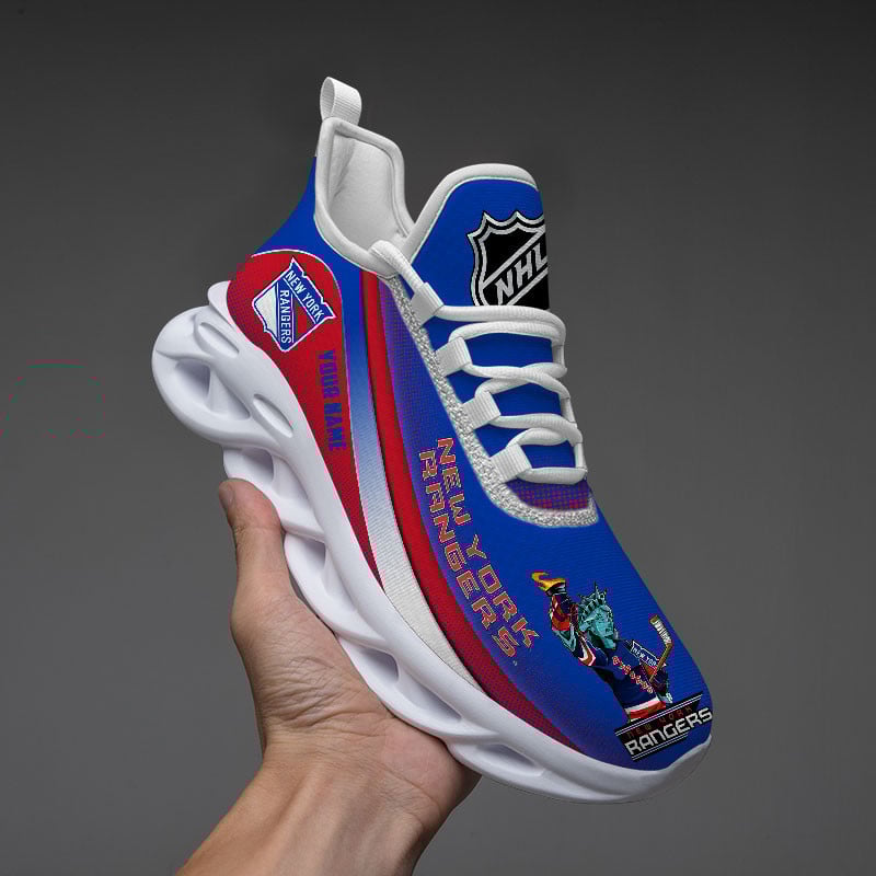Ideafootwear New York Rangers Max Soul Shoes Sneakers For Men And Women 2