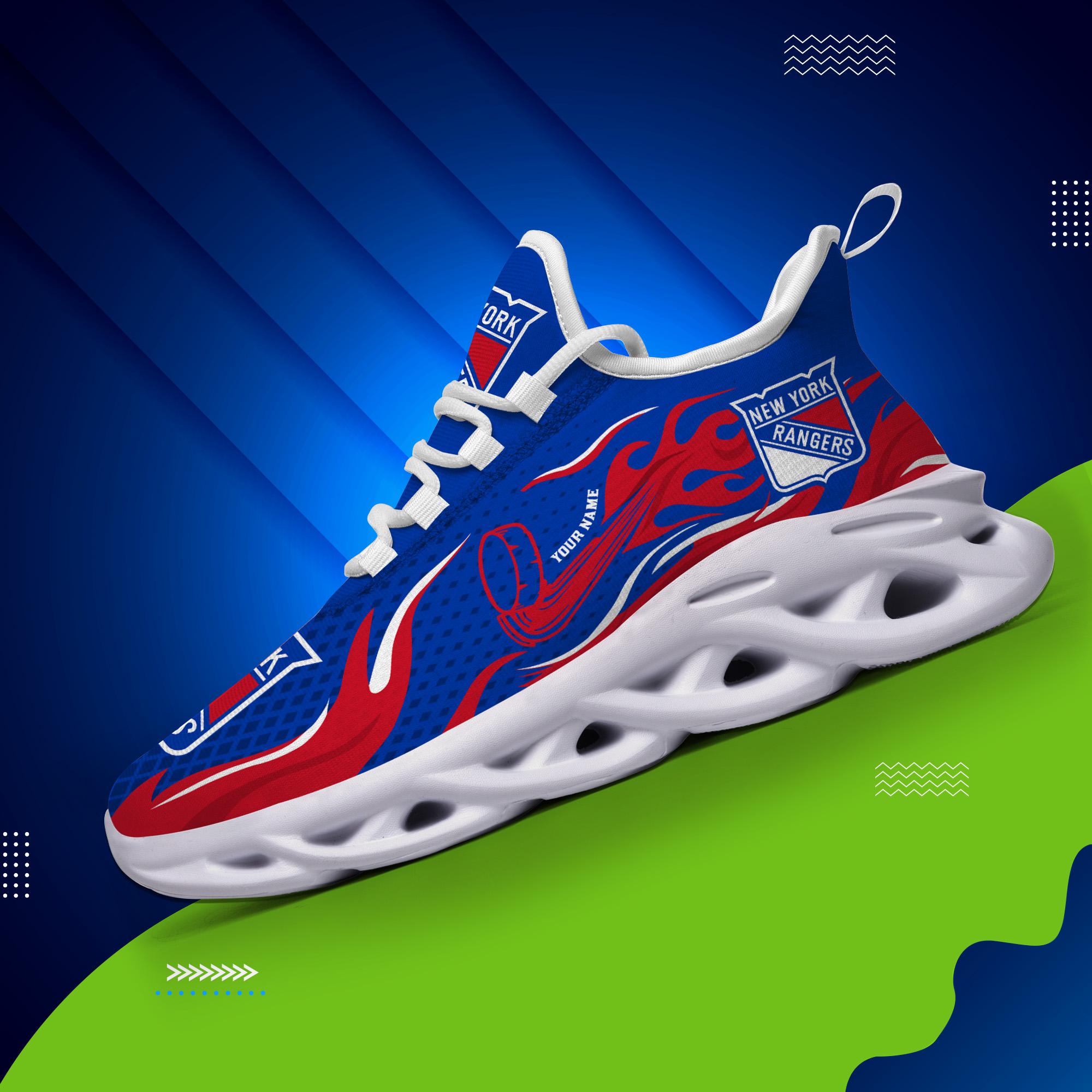Ideafootwear New York Rangers Max Soul Shoes Sneakers For Men And Women 3