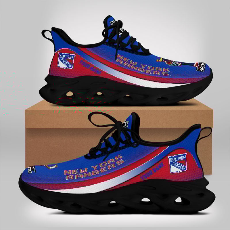 Ideafootwear New York Rangers Max Soul Shoes Sneakers For Men And Women 2