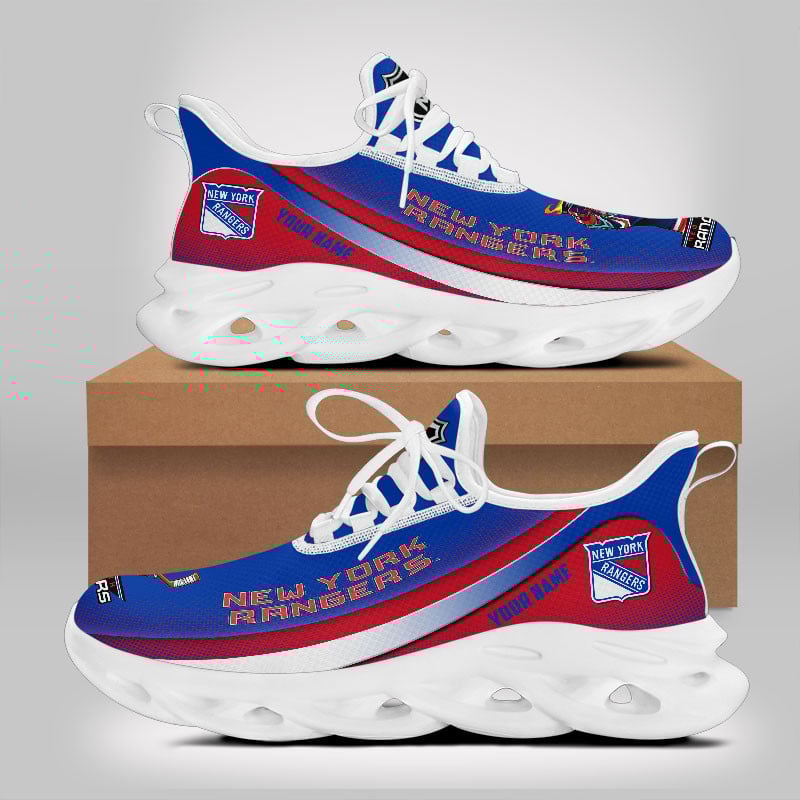 Ideafootwear New York Rangers Max Soul Shoes Sneakers For Men And Women 2