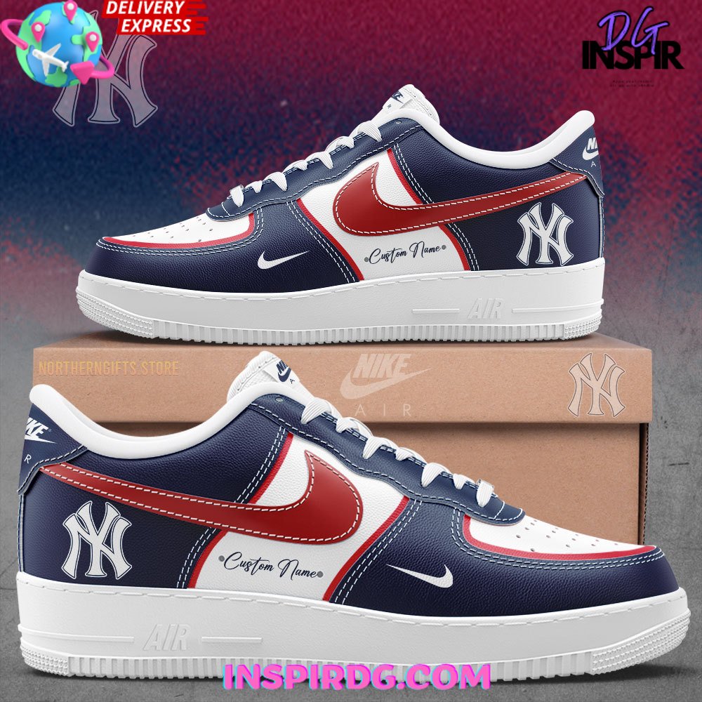 Ideafootwear New York Yankees Air Low-Top Sneakers Shoes For Men And Women 3