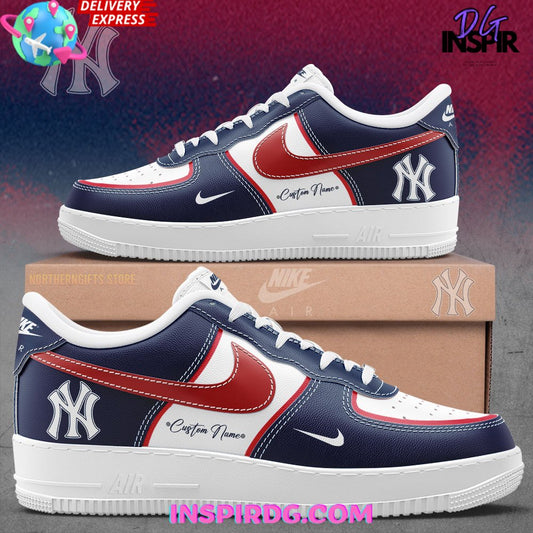 Ideafootwear New York Yankees Air Low-Top Sneakers Shoes For Men And Women 3