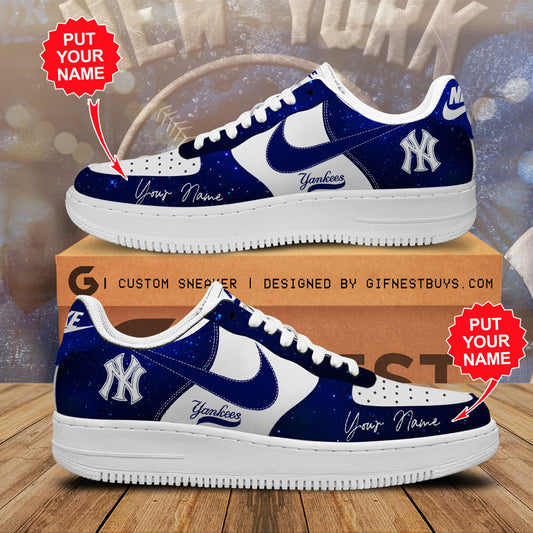 Ideafootwear New York Yankees Air Low-Top Sneakers Shoes For Men And Women 1