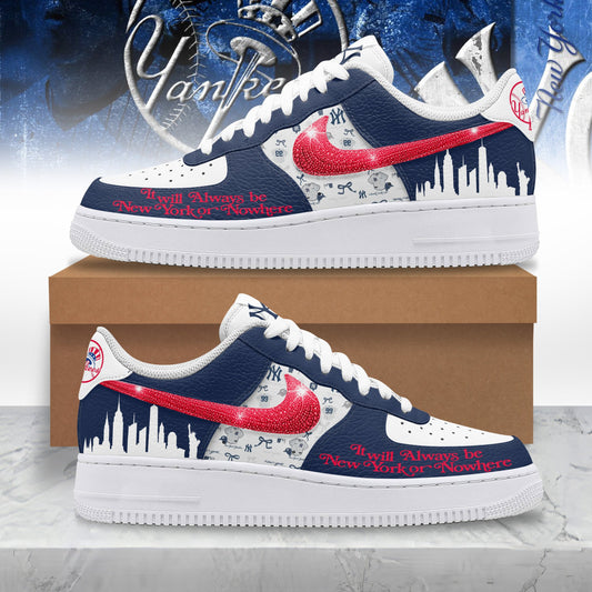 Ideafootwear New York Yankees Air Low-Top Sneakers Shoes For Men And Women 4