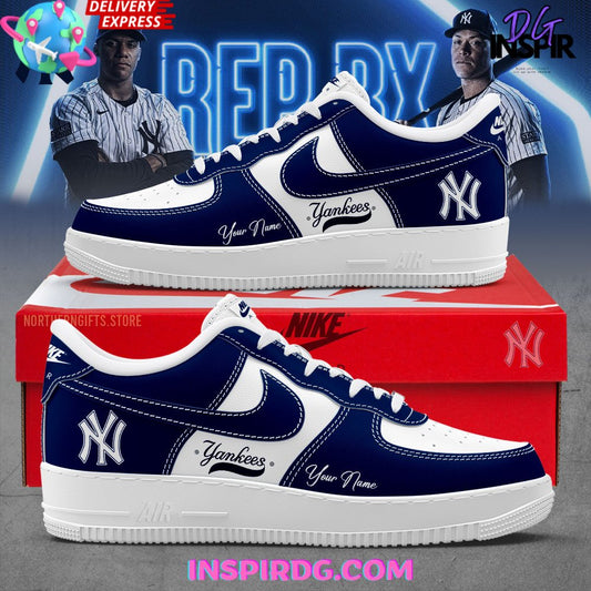 Ideafootwear New York Yankees Air Low-Top Sneakers Shoes For Men And Women 7