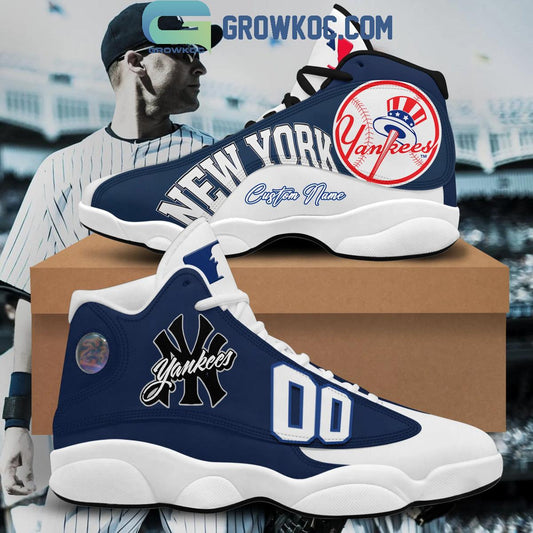 Ideafootwear New York Yankees AJ13 Sneakers Shoes For Men And Women 4