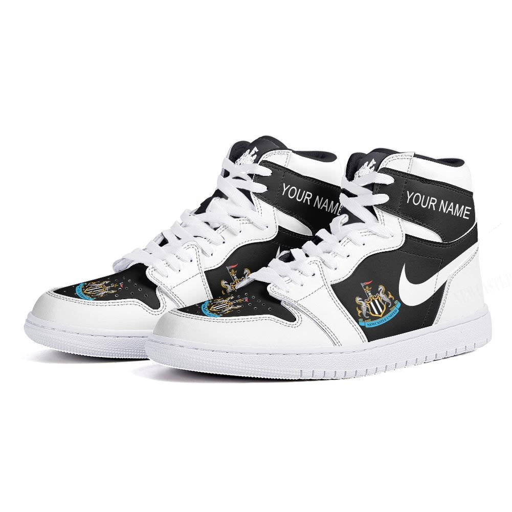 Ideafootwear Newcastle United AJ1 High Sneakers Shoes For Men And Women 1