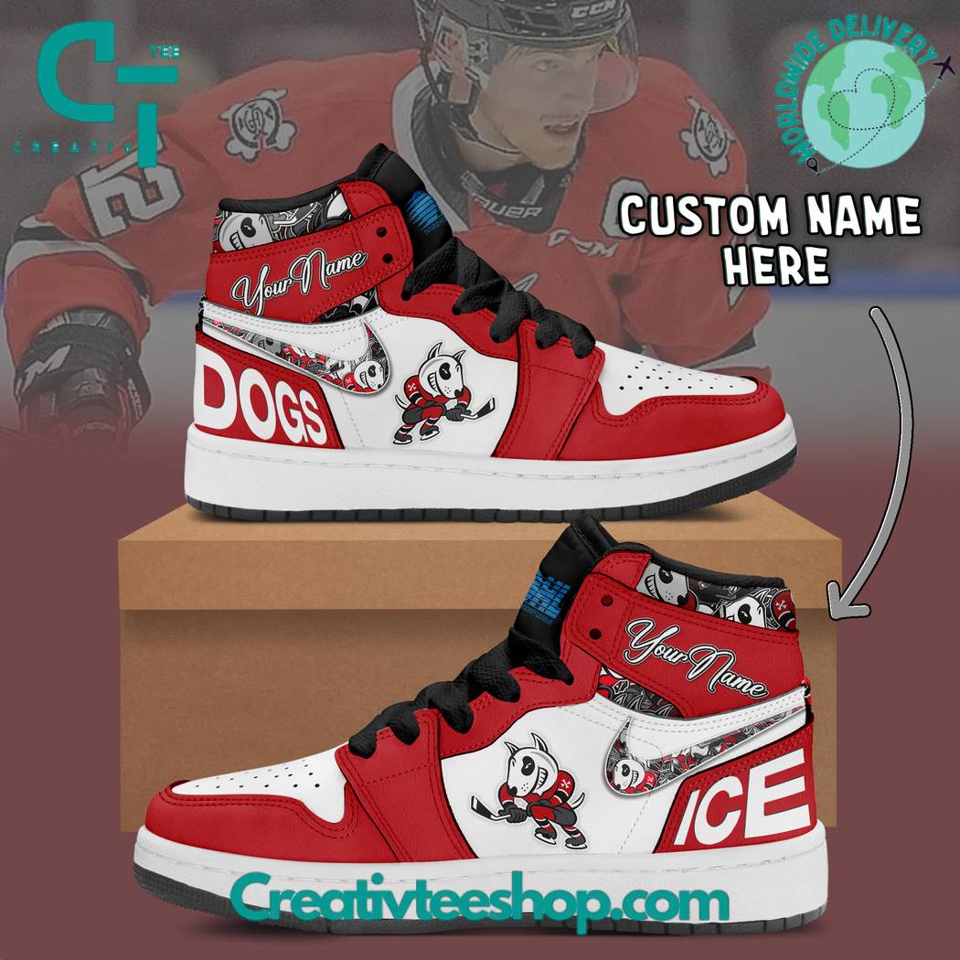 Ideafootwear Niagara IceDogs AJ1 High Sneakers Shoes For Men And Women 1