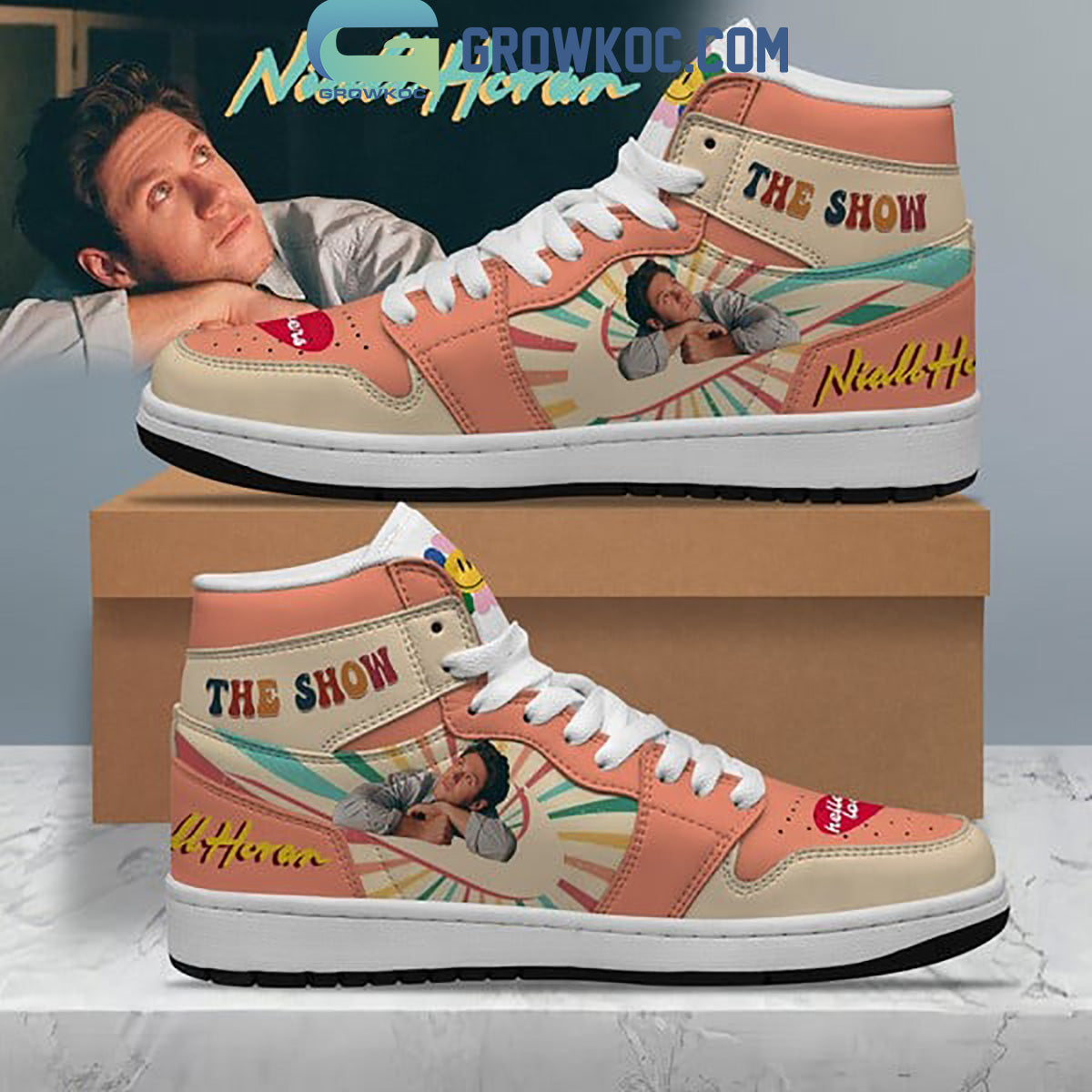 Ideafootwear Niall Horan AJ1 High Sneakers Shoes For Men And Women 1