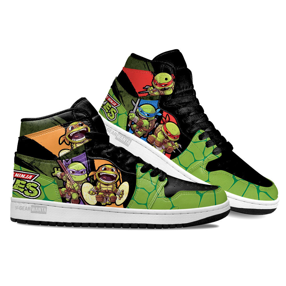 Ideafootwear Ninja Turtles AJ1 High Sneakers Shoes For Men And Women 2