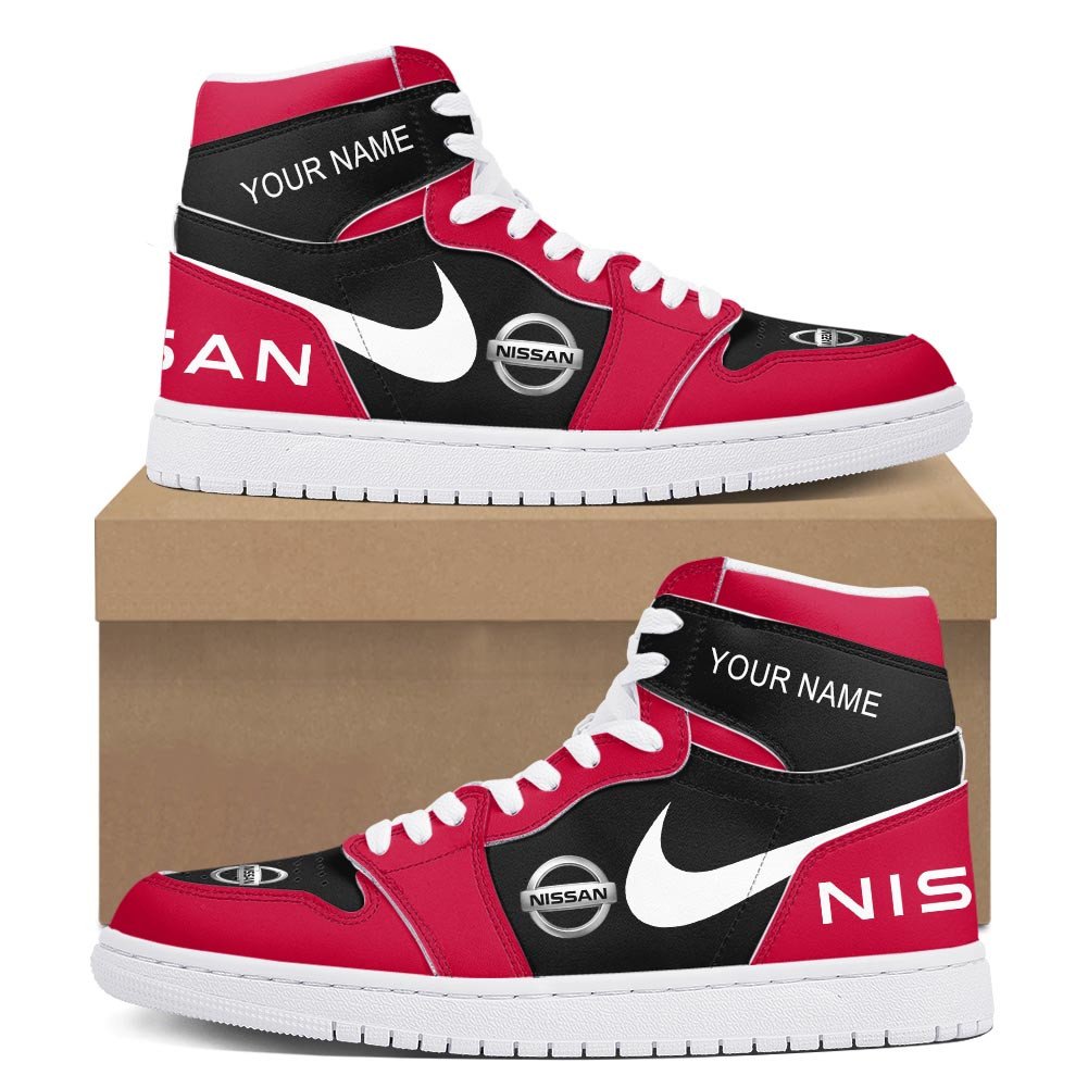 Ideafootwear Nissan AJ1 High Sneakers Shoes For Men And Women 2