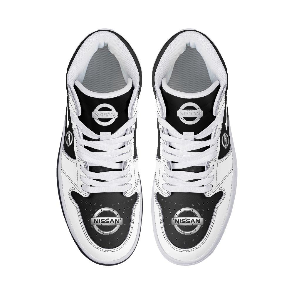Ideafootwear Nissan Trucks AJ1 High Sneakers Shoes For Men And Women 1