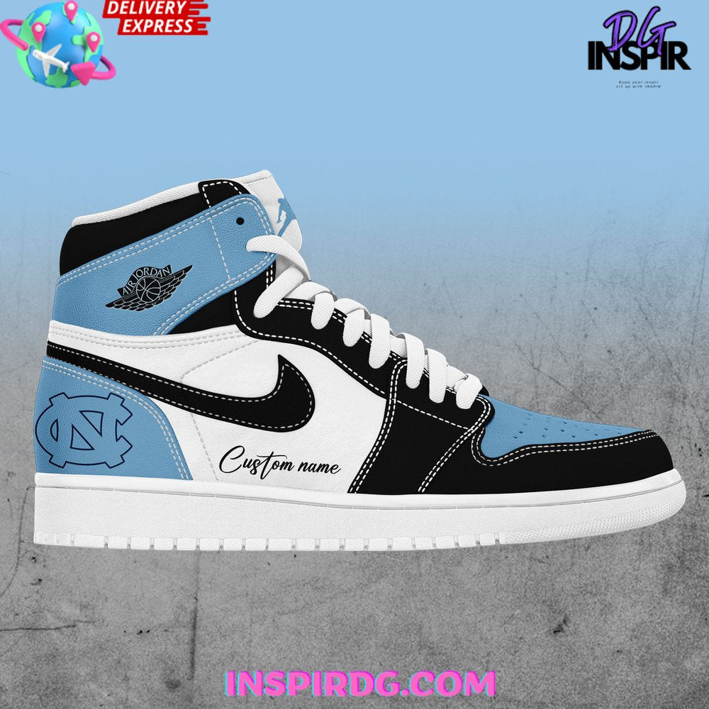 Ideafootwear North Carolina Tar Heels AJ1 High Sneakers Shoes For Men And Women 1