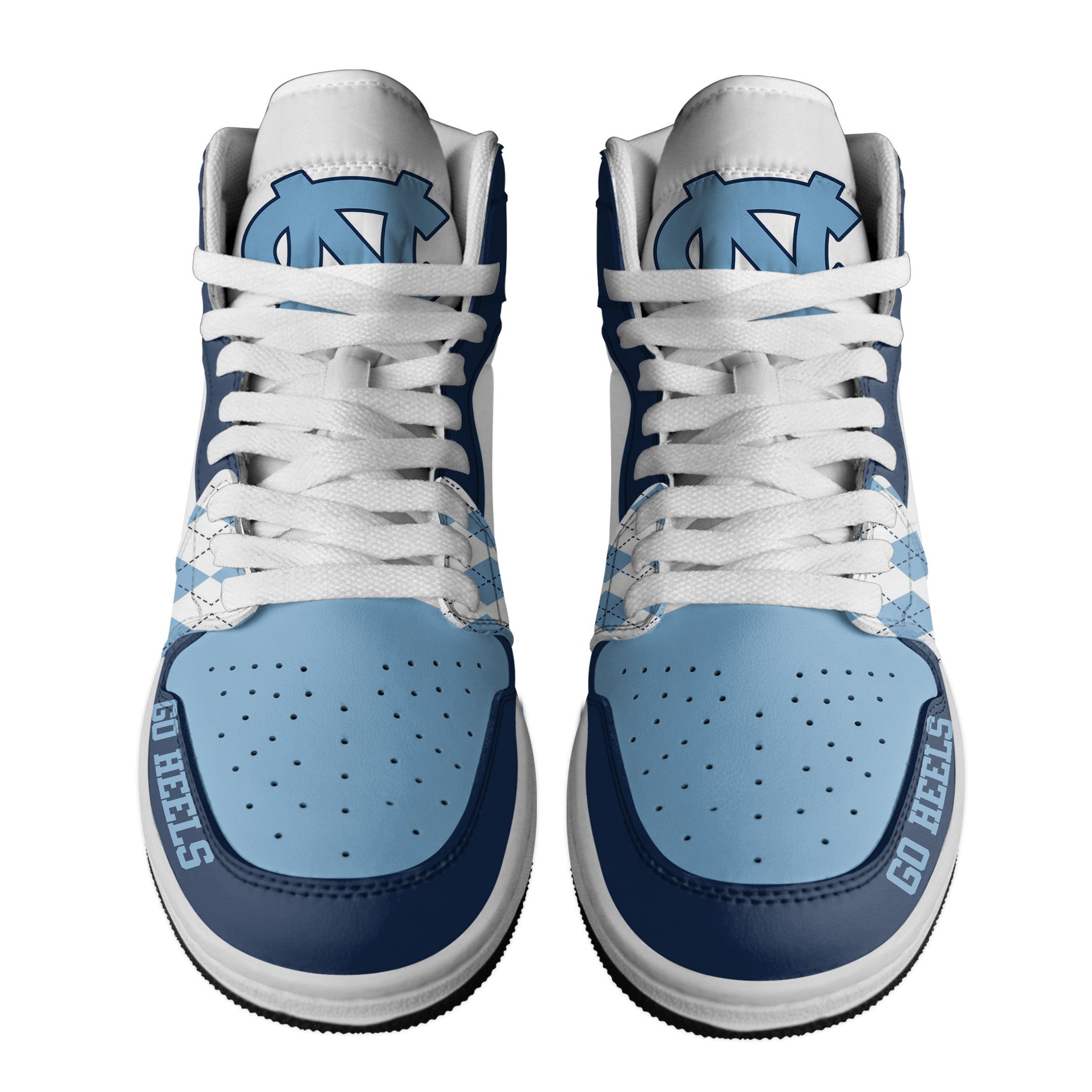Ideafootwear North Carolina Tar Heels AJ1 High Sneakers Shoes For Men And Women 5