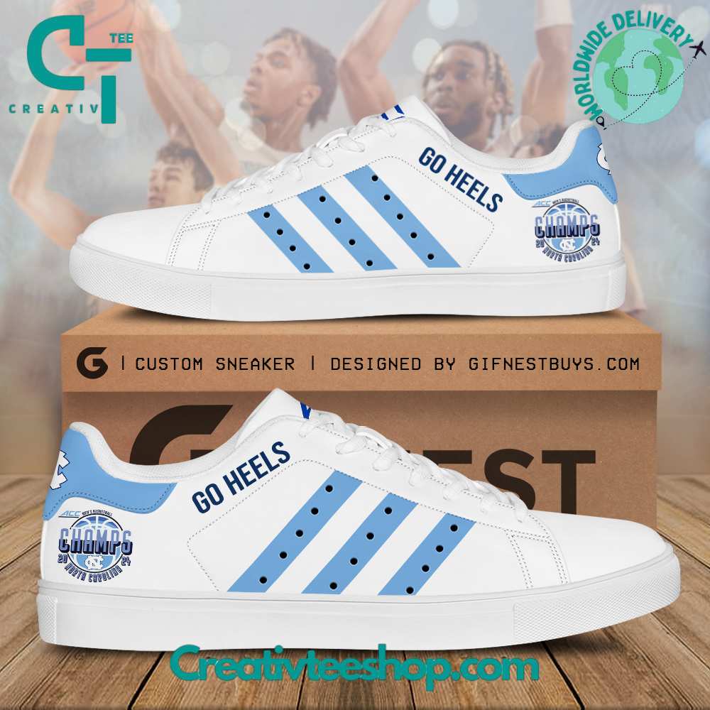 Ideafootwear North Carolina Tar Heels Skate Stan Shoes Sneakes For Men And Women 1