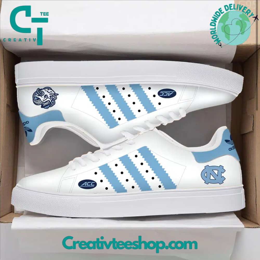 Ideafootwear North Carolina Tar Heels Skate Stan Shoes Sneakes For Men And Women 2