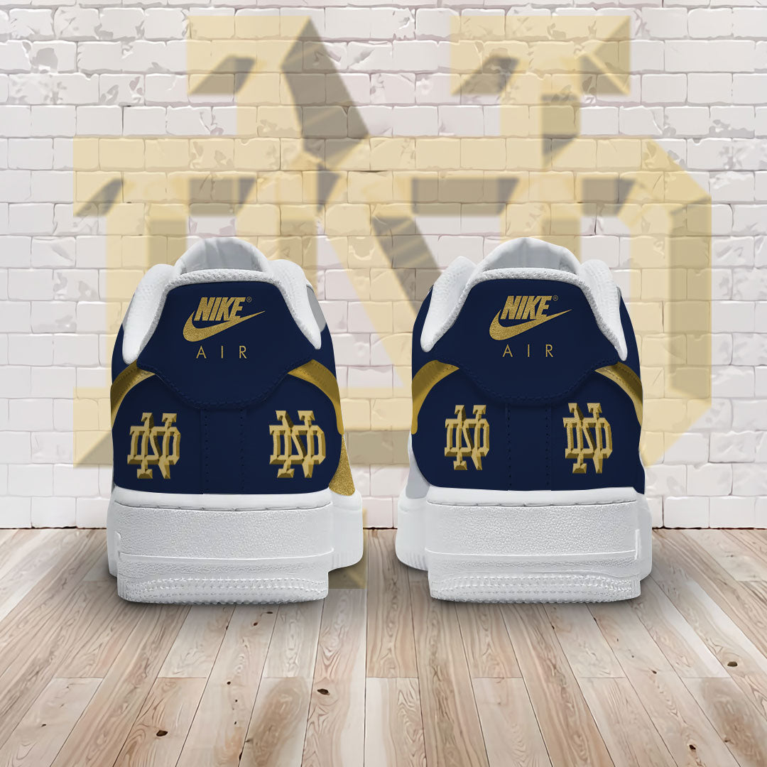 Ideafootwear Notre Dame Fighting Irish Air Low-Top Sneakers Shoes For Men And Women 2