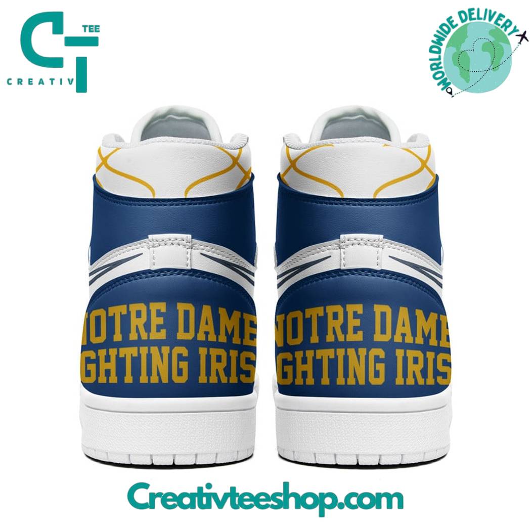 Ideafootwear Notre Dame Fighting Irish AJ1 High Sneakers Shoes For Men And Women 6