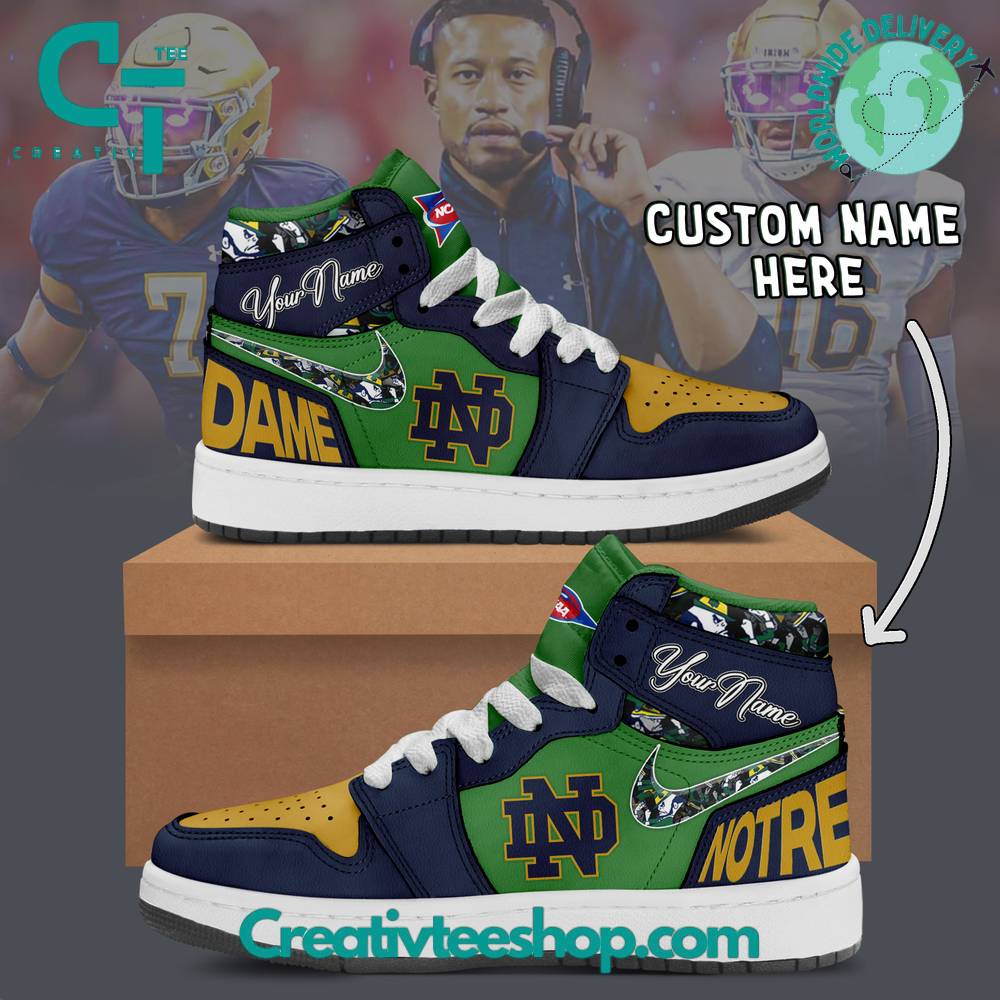 Ideafootwear Notre Dame Fighting Irish AJ1 High Sneakers Shoes For Men And Women 3