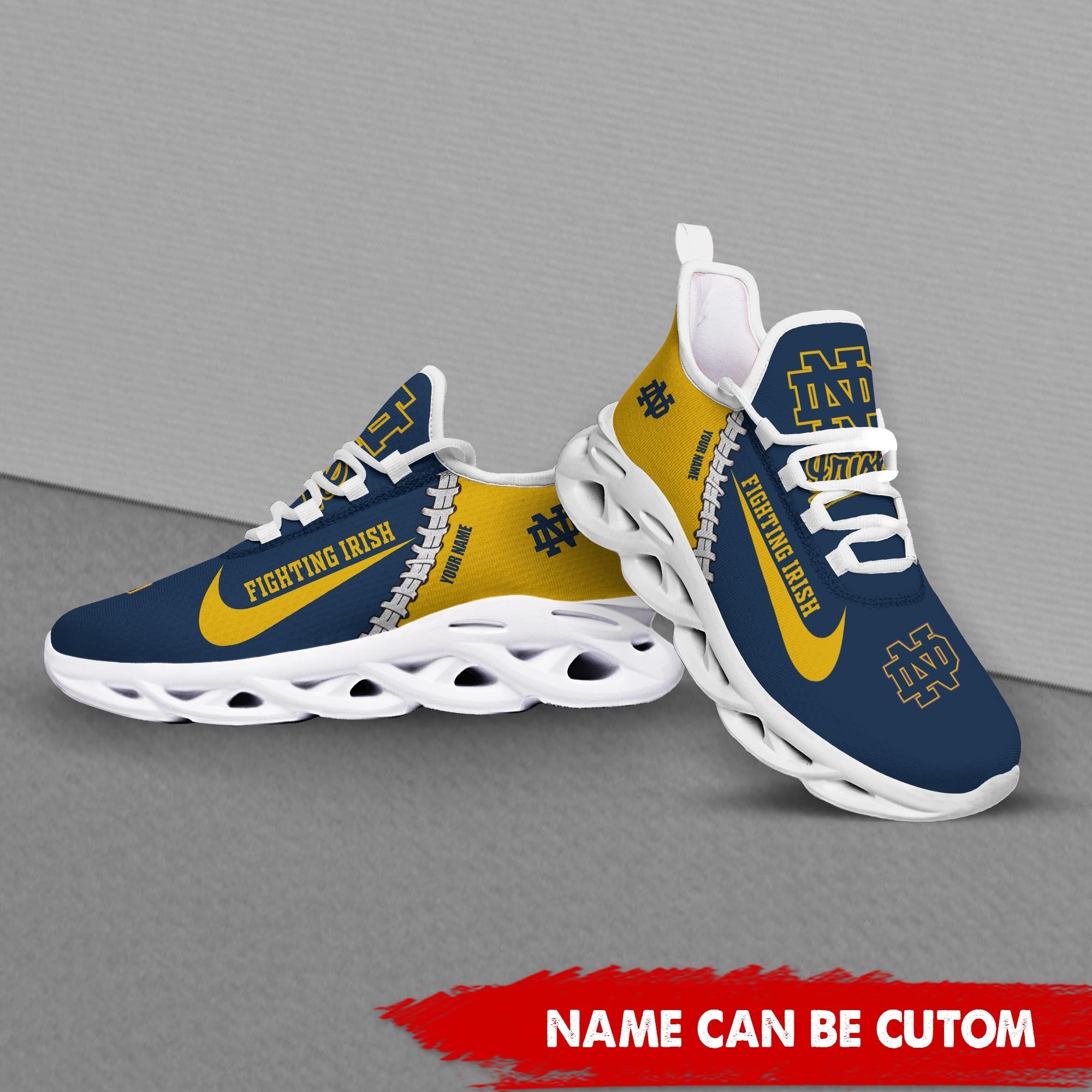 Ideafootwear Notre Dame Fighting Irish Max Soul Shoes Sneakers For Men And Women 2