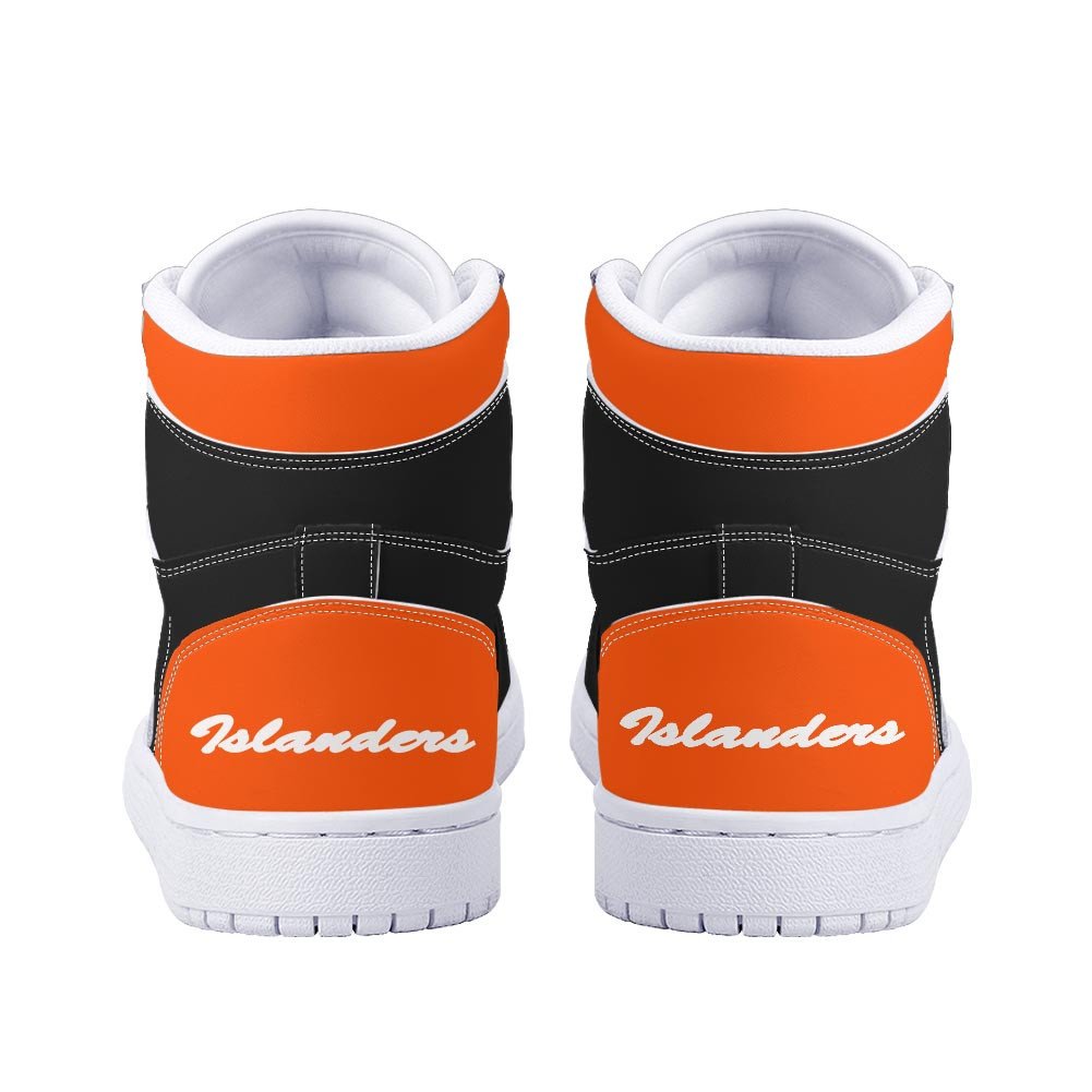Ideafootwear NY Islanders AJ1 High Sneakers Shoes For Men And Women 1