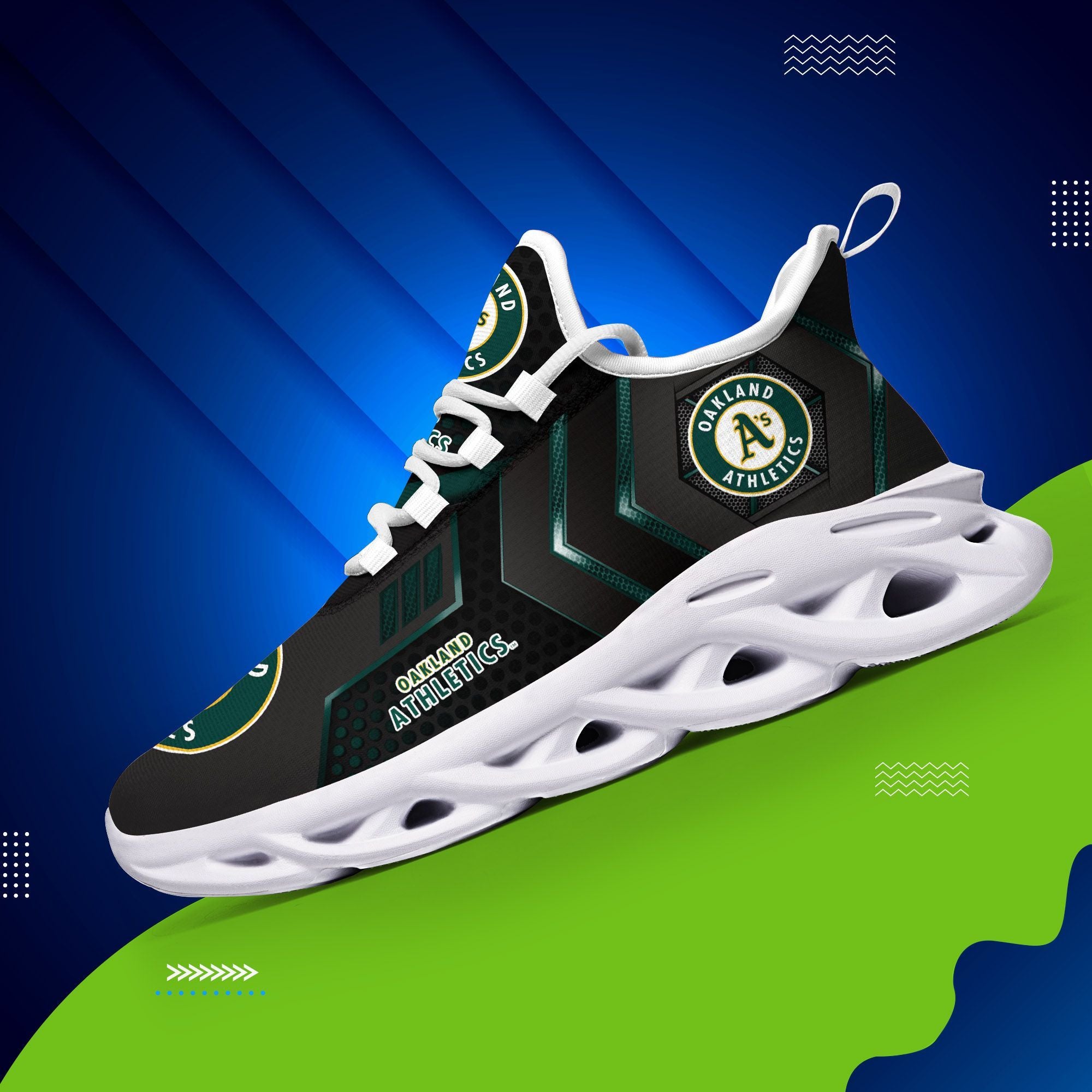 Ideafootwear Oakland Athletics Max Soul Shoes Sneakers For Men And Women 1