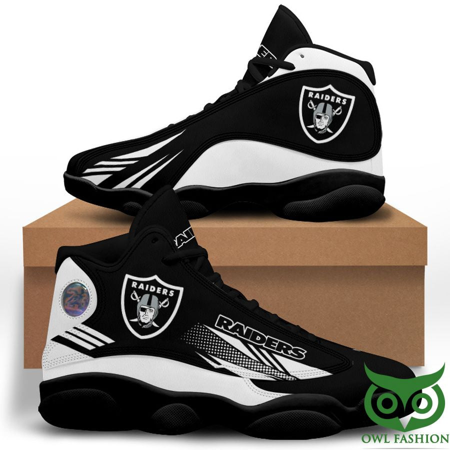 Ideafootwear Oakland Raiders AJ13 Sneakers Shoes For Men And Women 8