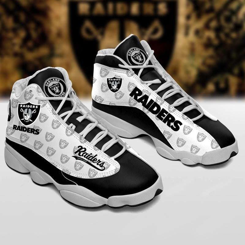 Ideafootwear Oakland Raiders AJ13 Sneakers Shoes For Men And Women 7