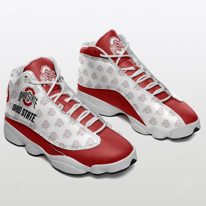 Ideafootwear Ohio State Buckeyes AJ13 Sneakers Shoes For Men And Women 6
