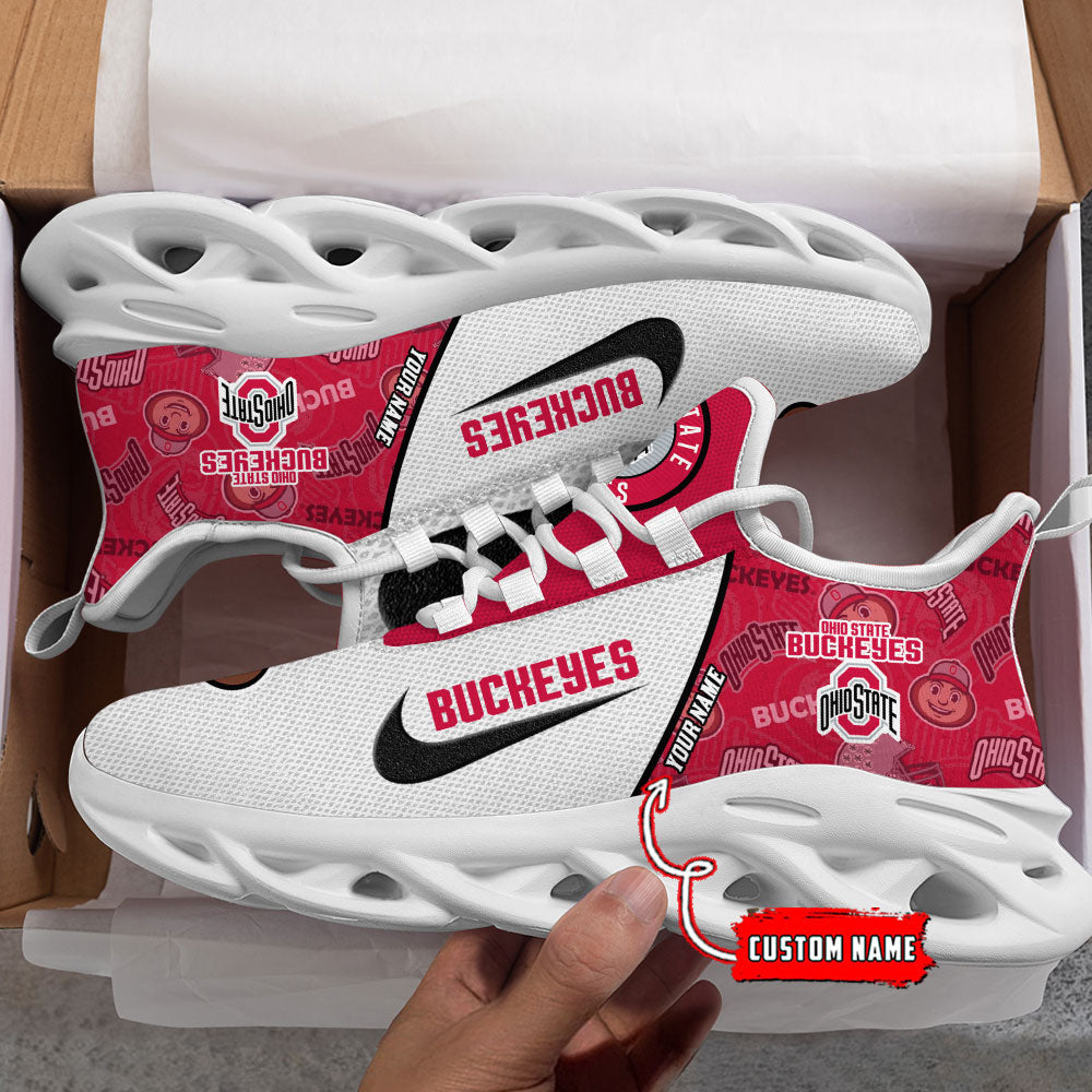 Ideafootwear Ohio State Buckeyes Max Soul Shoes Sneakers For Men And Women 2