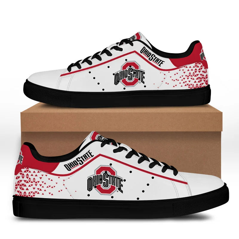 Ideafootwear Ohio State Buckeyes Skate Stan Shoes Sneakes For Men And Women 5