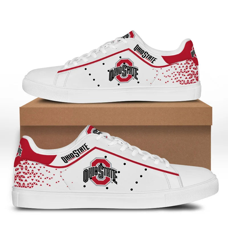 Ideafootwear Ohio State Buckeyes Skate Stan Shoes Sneakes For Men And Women 5