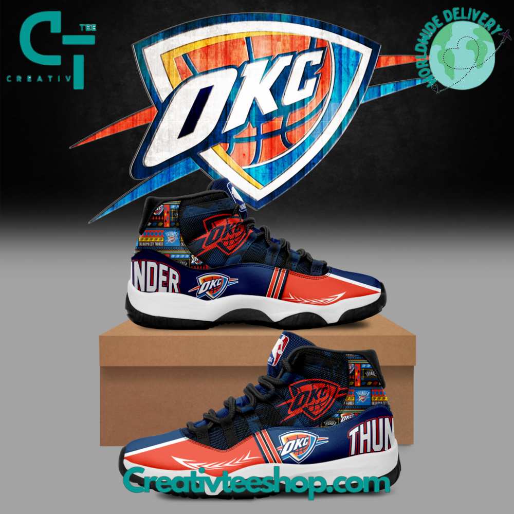 Ideafootwear Oklahoma City Thunder AJ13 Sneakers Shoes For Men And Women 4