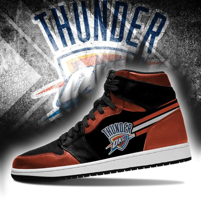 Ideafootwear Oklahoma City Thunder NBA AJ1 High Sneakers Shoes For Men And Women 3