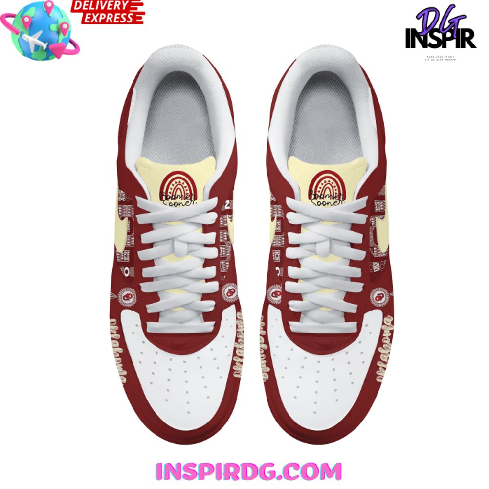 Ideafootwear Oklahoma Sooners Air Low-Top Sneakers Shoes For Men And Women 10