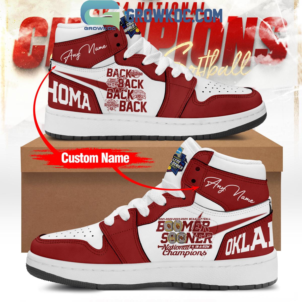 Ideafootwear Oklahoma Sooners AJ1 High Sneakers Shoes For Men And Women 1