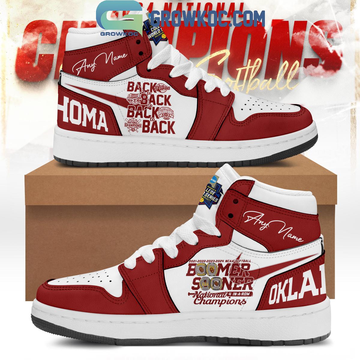 Ideafootwear Oklahoma Sooners AJ1 High Sneakers Shoes For Men And Women 1