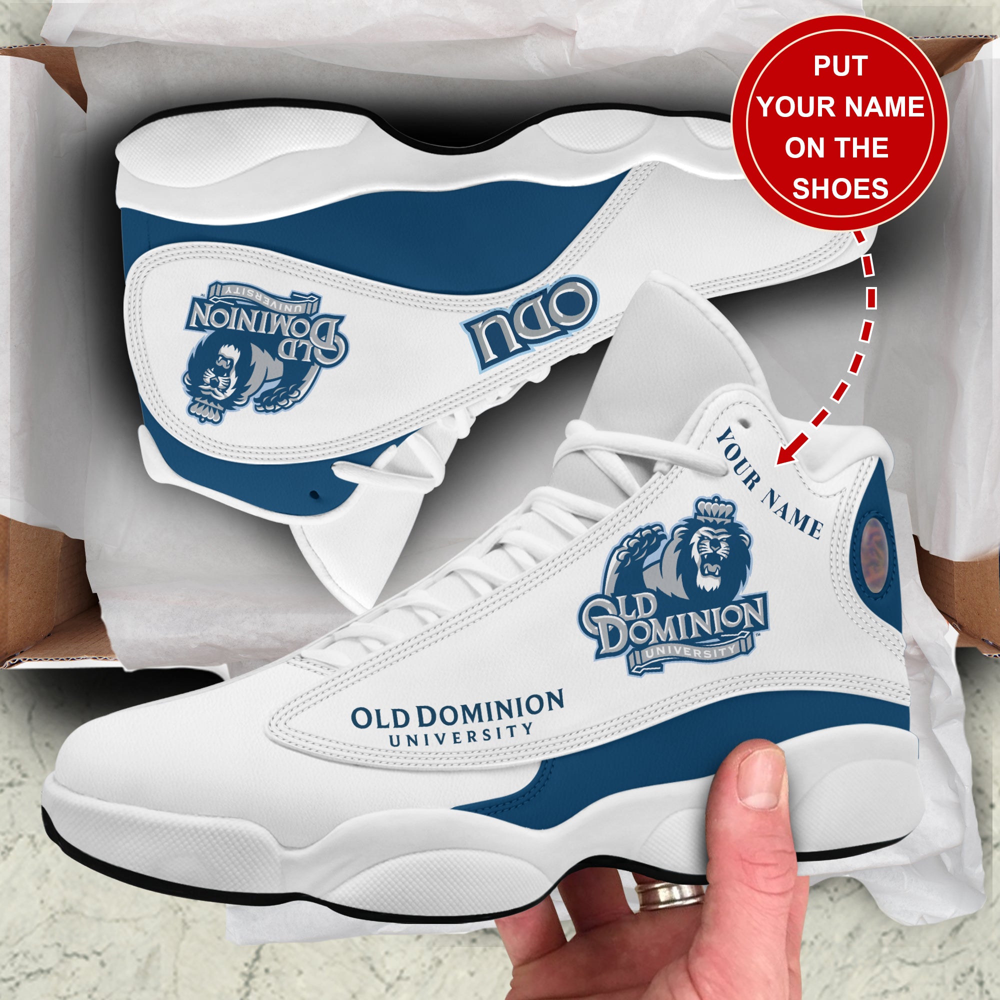 Ideafootwear Old Dominion Monarchs AJ13 Sneakers Shoes For Men And Women 1