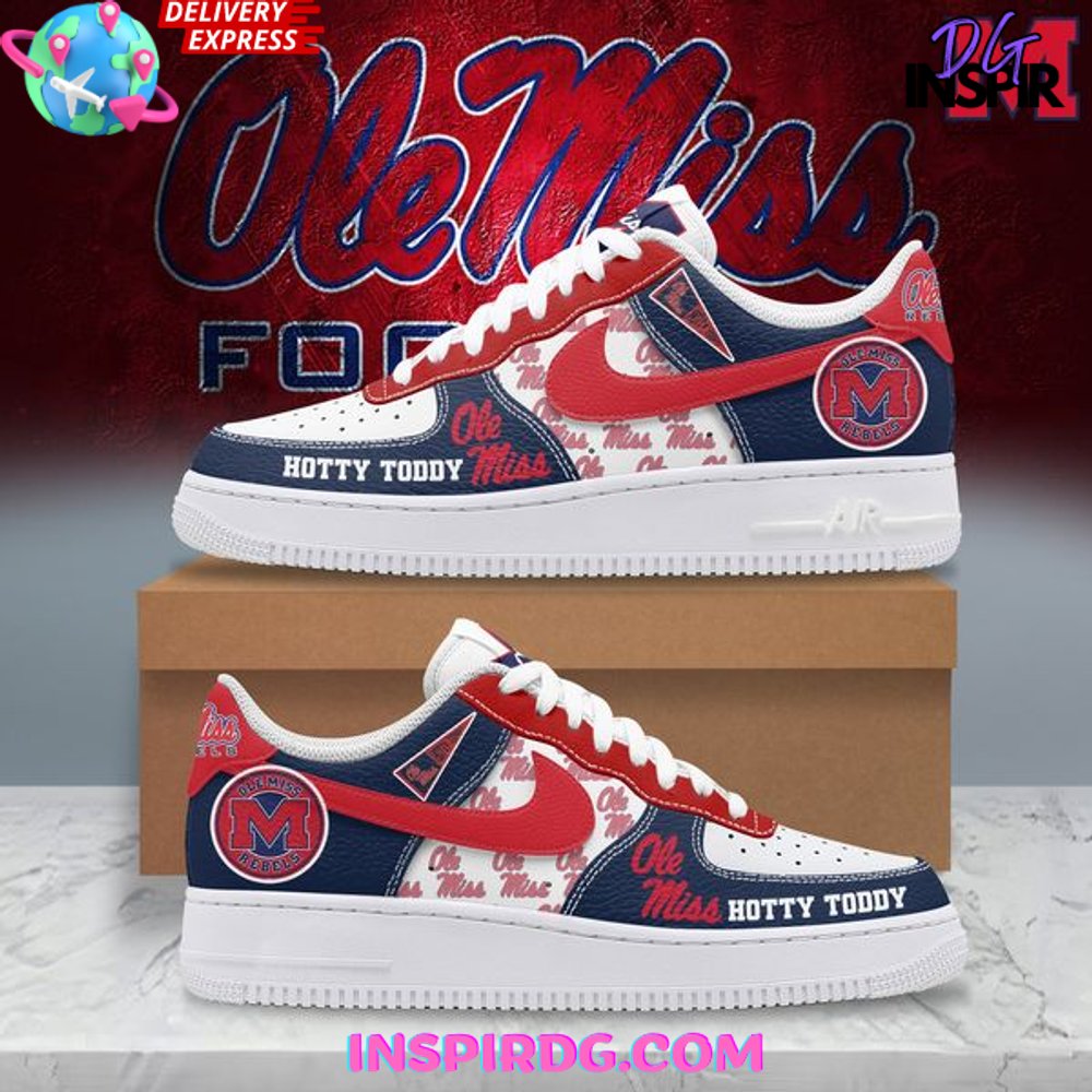 Ideafootwear Ole Miss Rebels Air Low-Top Sneakers Shoes For Men And Women 2