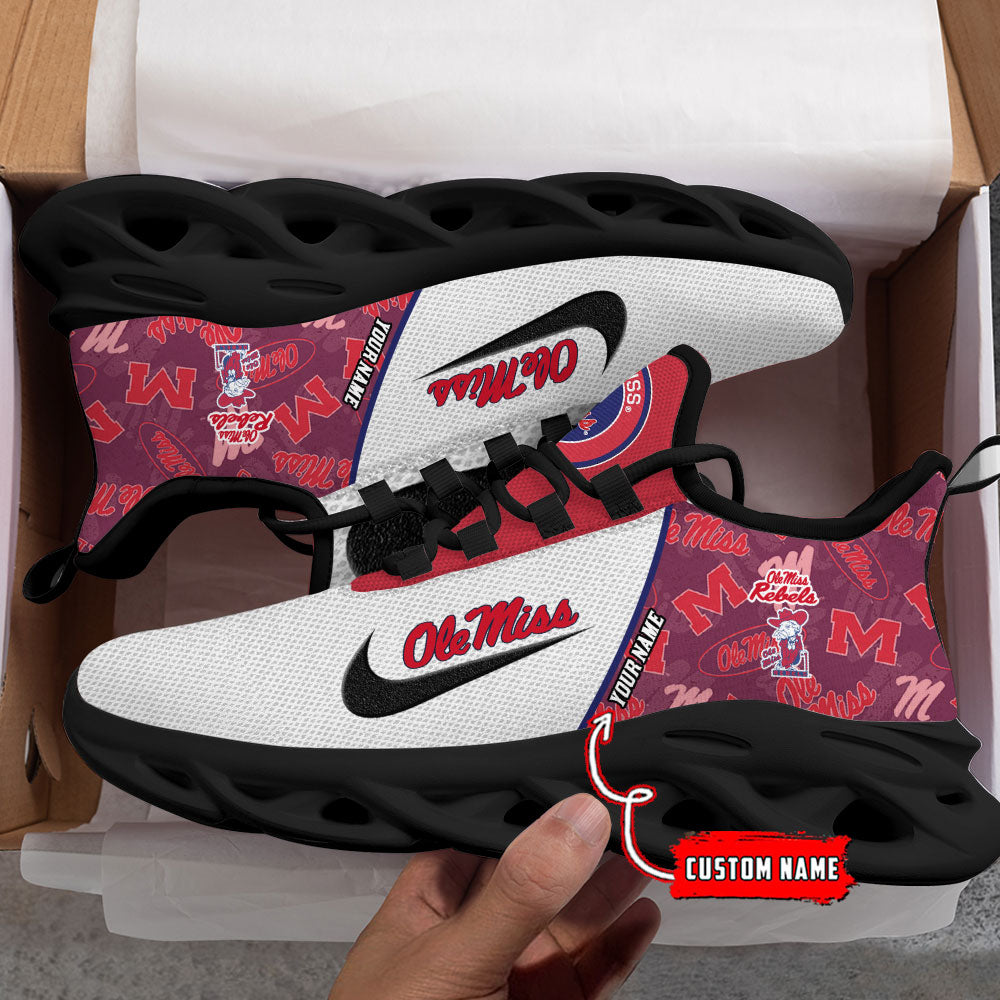 Ideafootwear Ole Miss Rebels Max Soul Shoes Sneakers For Men And Women 1