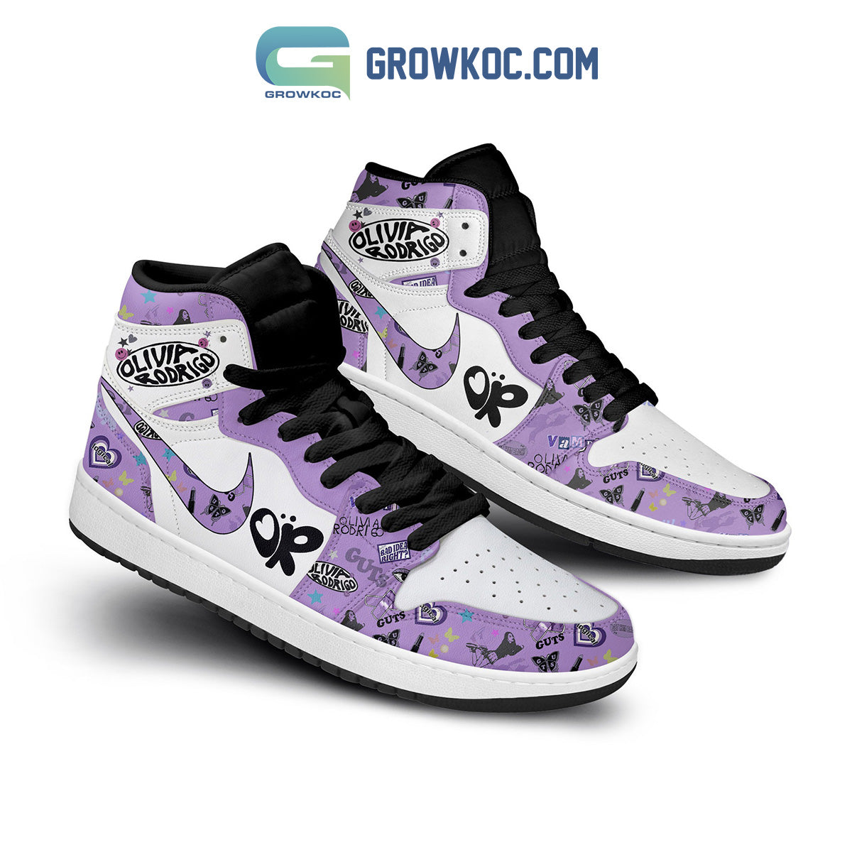 Ideafootwear Olivia Rodrigo AJ1 High Sneakers Shoes For Men And Women 1