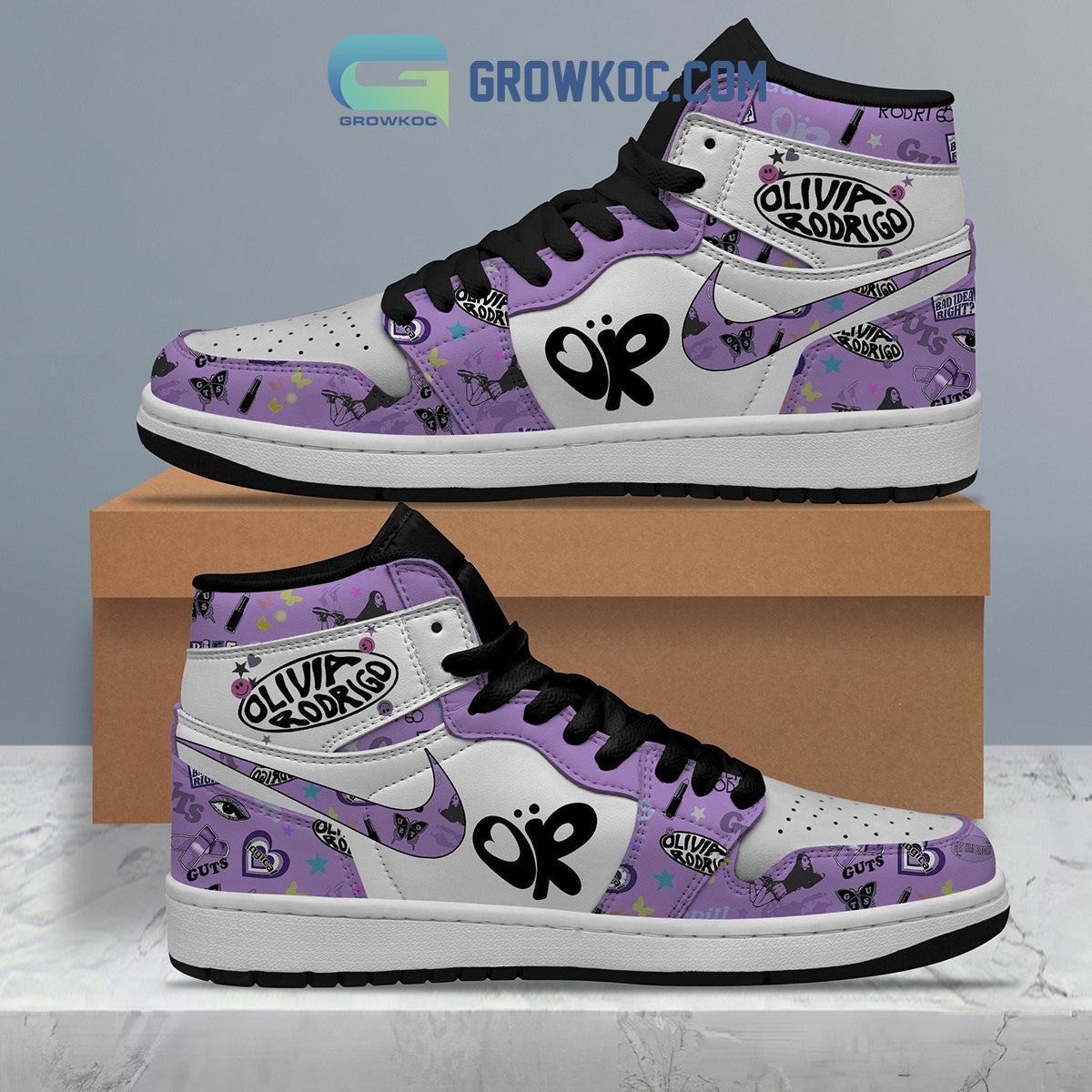 Ideafootwear Olivia Rodrigo AJ1 High Sneakers Shoes For Men And Women 1